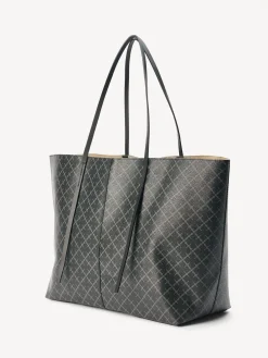 By Malene Birger Bags^Abi Printed Tote Bag Charcoal