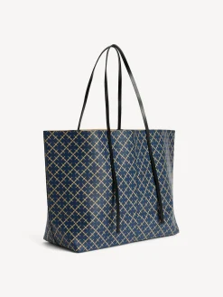 By Malene Birger Bags^Abi Printed Tote Bag Navy Blazer
