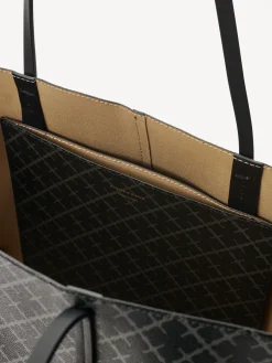 By Malene Birger Bags^Abi Printed Tote Bag Charcoal