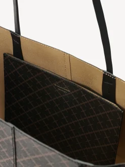 By Malene Birger Bags^Abi Printed Tote Bag Dark Chokolate