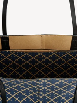 By Malene Birger Bags^Abi Printed Tote Bag Navy Blazer