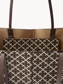 By Malene Birger Bags^Abi Printed Tote Bag Warm brown
