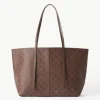 By Malene Birger Bags^Abigail Printed Tote Bag Dark Brown