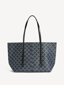 By Malene Birger Bags^Abigail Printed Tote Bag Navy Blazer