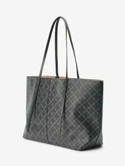By Malene Birger Bags^Abigail Printed Tote Bag Charcoal