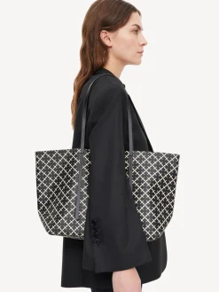 By Malene Birger Bags^Abigail Printed Tote Bag Black