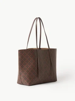 By Malene Birger Bags^Abigail Printed Tote Bag Dark Brown