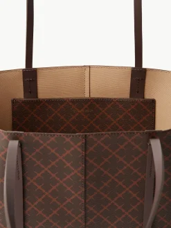 By Malene Birger Bags^Abigail Printed Tote Bag Dark Brown