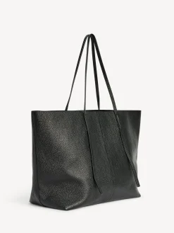 By Malene Birger Bags^Abilla Grainy Leather Tote Black