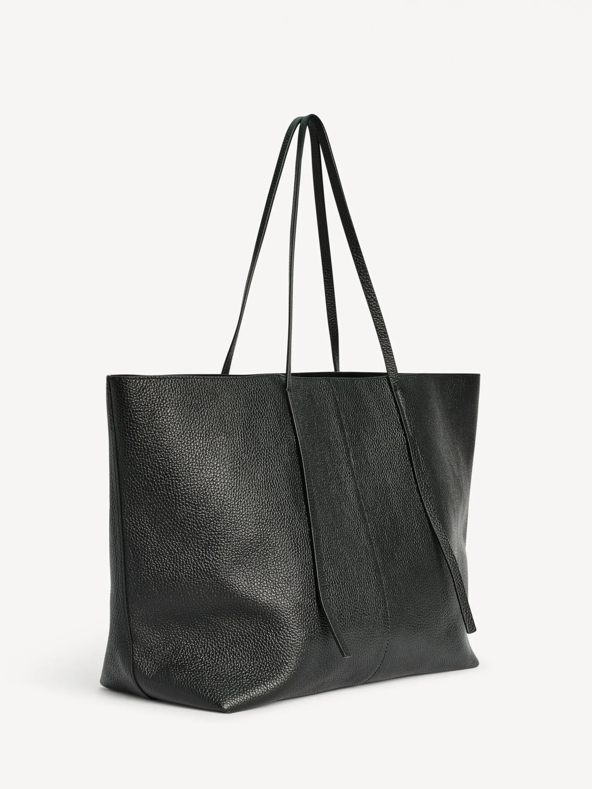 By Malene Birger Bags^Abilla Grainy Leather Tote Black