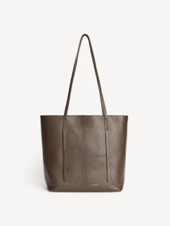 By Malene Birger Bags^Abilso Leather Tote Bag Coffee Bean