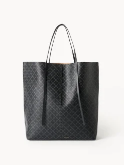 By Malene Birger Bags^Abrille Printed Tote Bag Charcoal