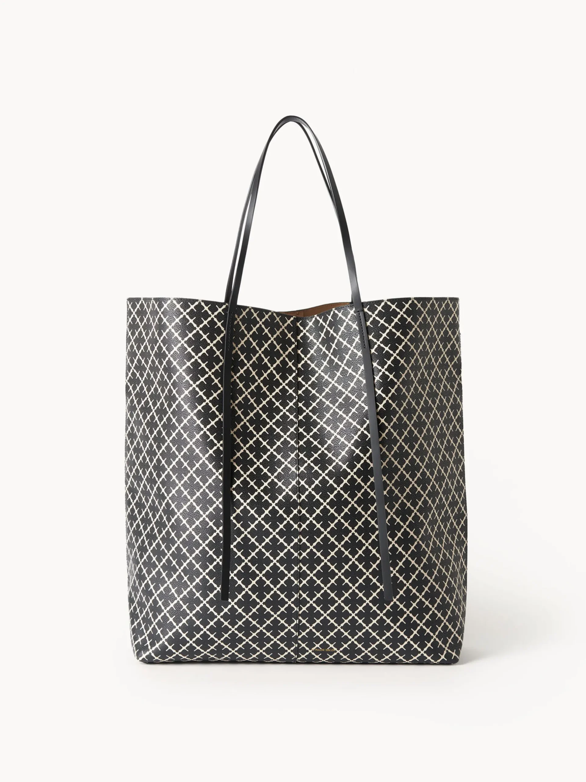 By Malene Birger Bags^Abrille Printed Tote Bag Black