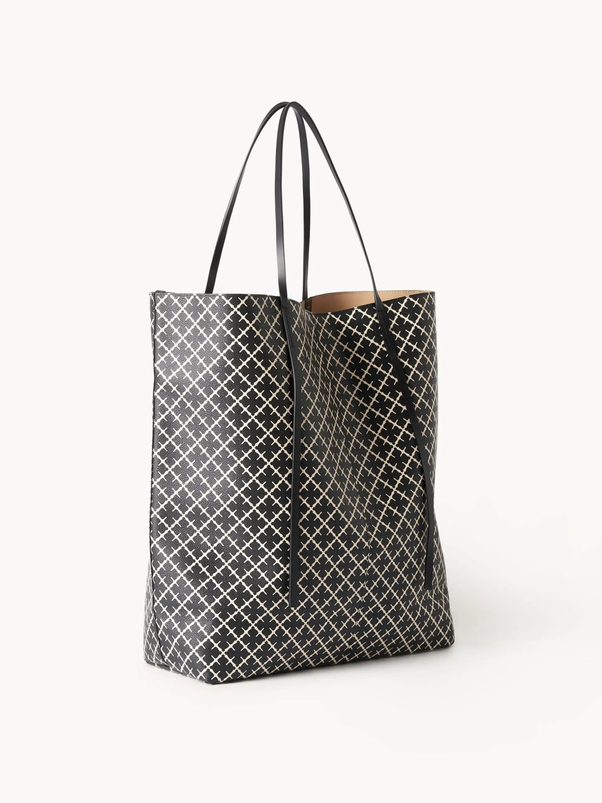By Malene Birger Bags^Abrille Printed Tote Bag Black
