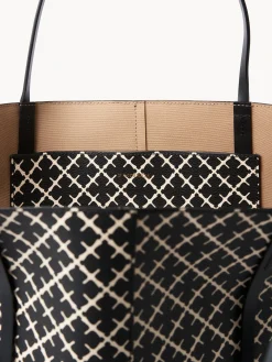 By Malene Birger Bags^Abrille Printed Tote Bag Black