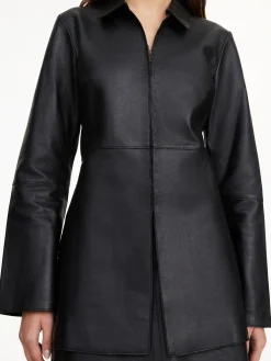 By Malene Birger Shirts & Blouses^Alleys Leather Shirt Black