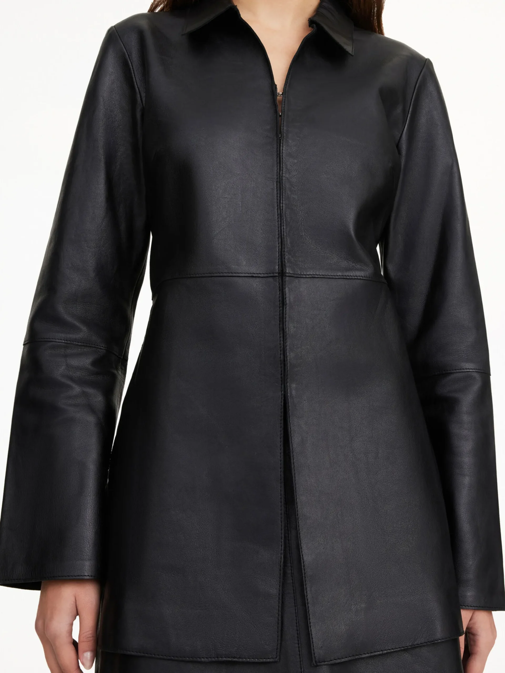 By Malene Birger Shirts & Blouses^Alleys Leather Shirt Black