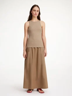 By Malene Birger Tops^Amani Organic Cotton Tank Top Nomad