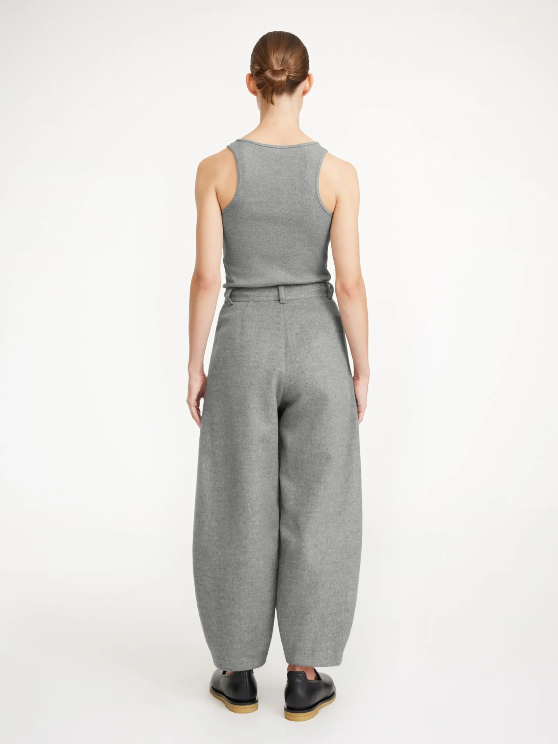 By Malene Birger Tops^Amani Organic Cotton Tank Top Grey Melange