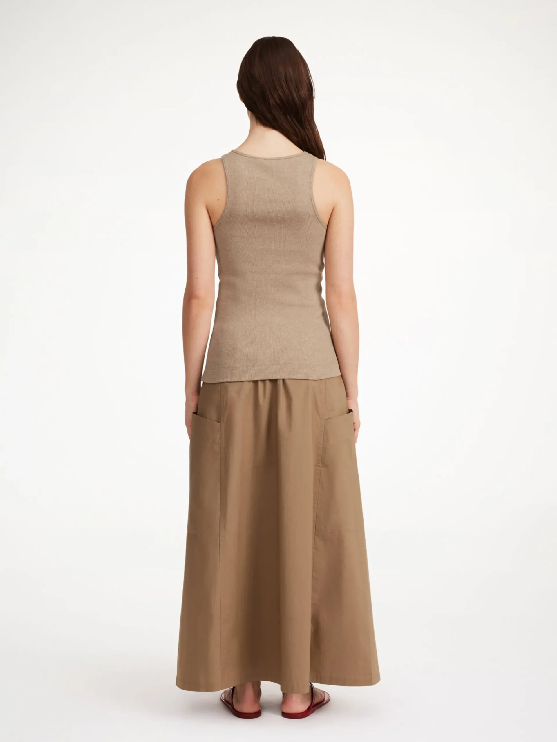 By Malene Birger Tops^Amani Organic Cotton Tank Top Nomad