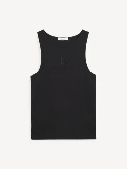 By Malene Birger Tops^Amanias Tank Top Black