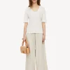 By Malene Birger Tops^Amaringa T-shirt Soft White
