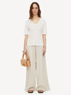 By Malene Birger Tops^Amaringa T-shirt Soft White