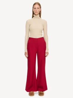 By Malene Birger Trousers^Amores High-waisted Trousers Jester Red