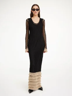 By Malene Birger Dresses^Anae Crochet Maxi Dress Black
