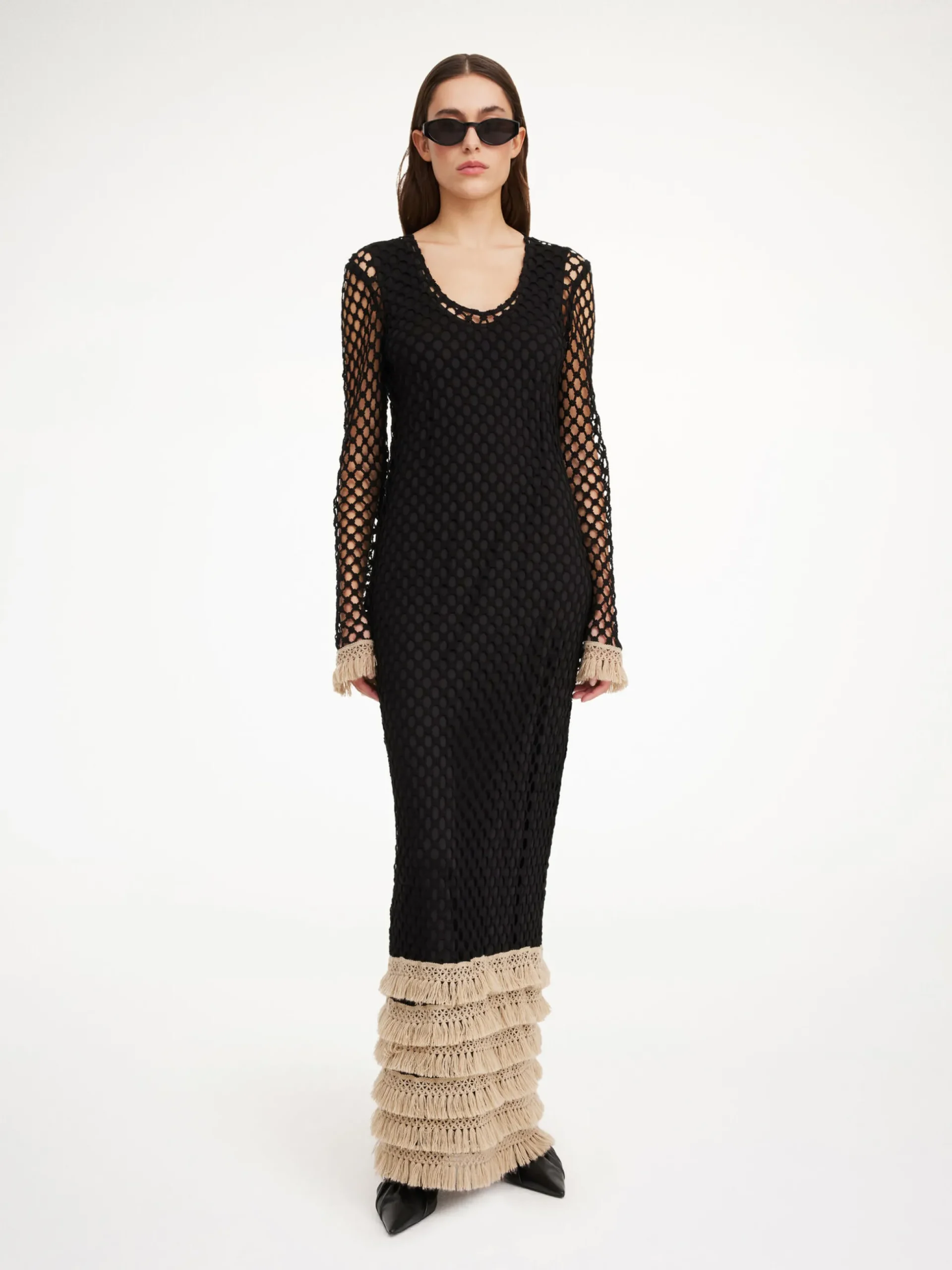 By Malene Birger Dresses^Anae Crochet Maxi Dress Black