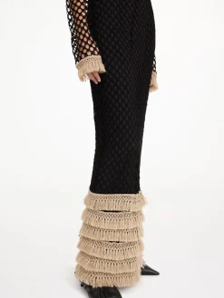 By Malene Birger Dresses^Anae Crochet Maxi Dress Black