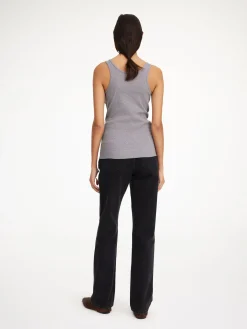 By Malene Birger Tops^Anisa Organic Cotton Tank Top Grey Melange