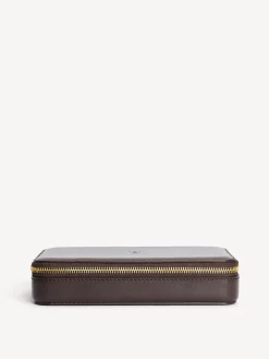 By Malene Birger Beauty Bags^Aya Cher Leather Beauty Case Dark Brown