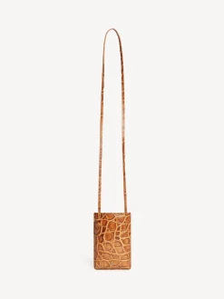 By Malene Birger Other Accessories^Aya Leather Phone Pouch Cognac