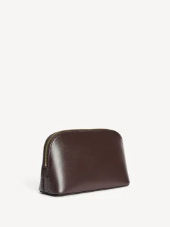 By Malene Birger Beauty Bags^Aya Small Cosmetics Case Dark Brown