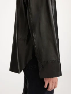 By Malene Birger Shirts & Blouses^Barissa Leather Shirt Black