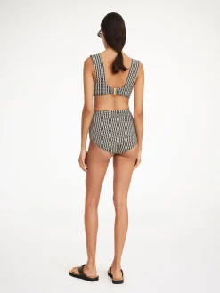 By Malene Birger Swimwear^Belira Bikini Top Black monogram