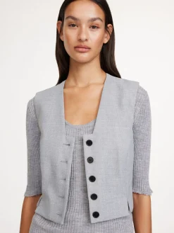By Malene Birger Blazers^Bettas Waistcoat Grey Melange