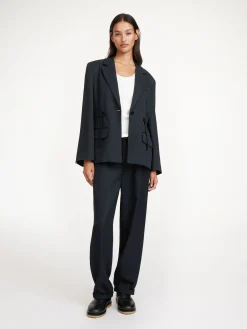By Malene Birger Blazers^Biento Single-breasted Blazer Black