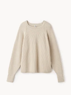 By Malene Birger Knitwear^Bilea Organic Cotton Sweater Oyster Gray