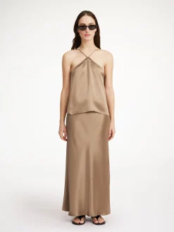 By Malene Birger Skirts^Boshan Midi Skirt Shitake