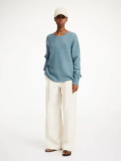 By Malene Birger Knitwear^Briella Mohair-blend Sweater Cool Water