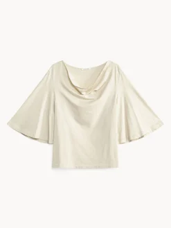 By Malene Birger Tops^Bryar Organic Cotton T-shirt Oyster Gray