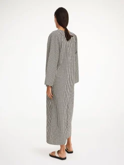 By Malene Birger Dresses^Calynn Organic Cotton Dress Black monogram