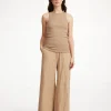 By Malene Birger Trousers^Campine Wide-leg Trousers Tannin