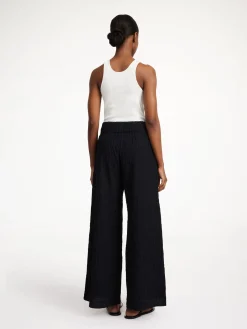By Malene Birger Trousers^Campine Wide-leg Trousers Black
