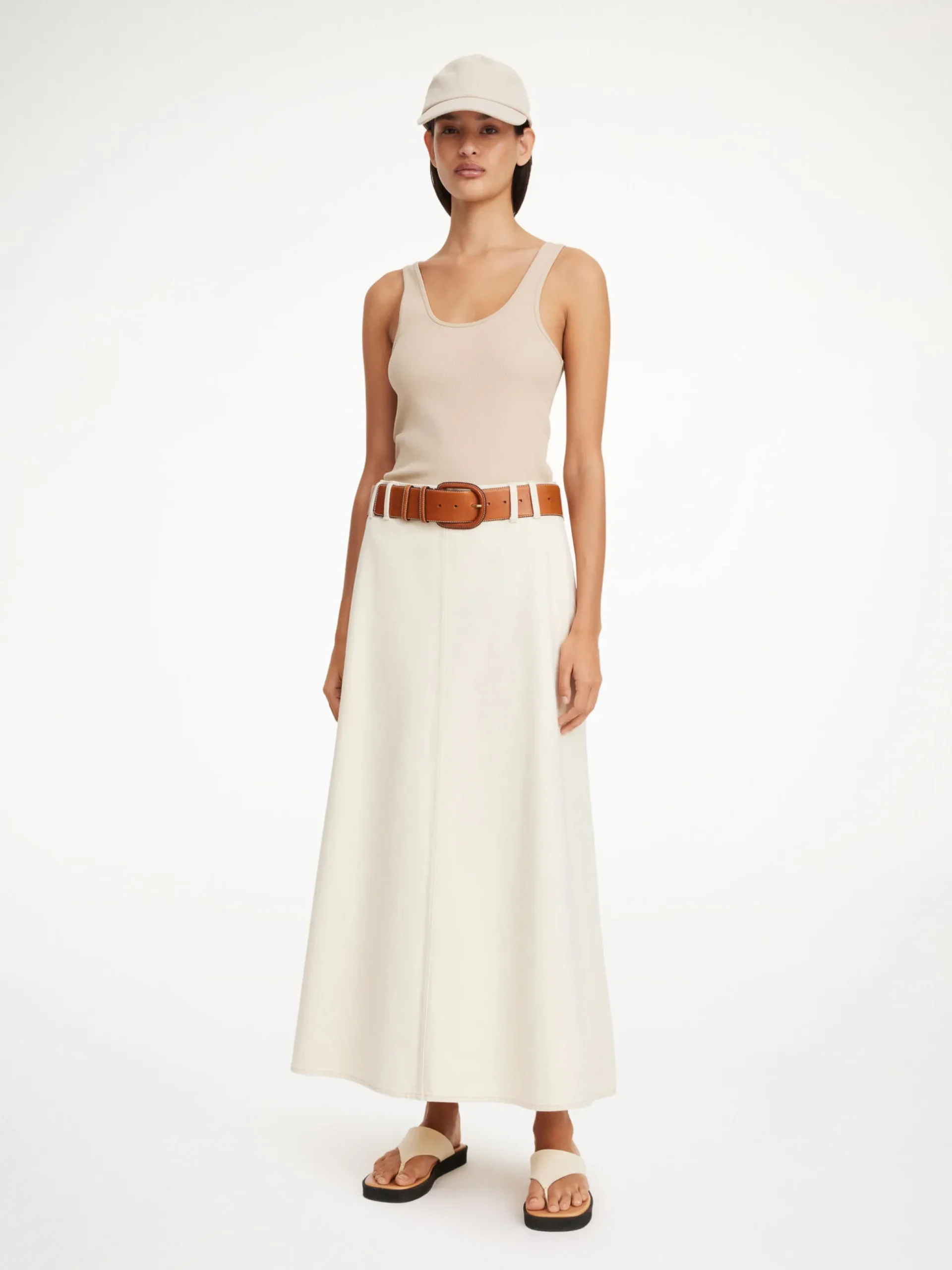 By Malene Birger Skirts | Denim^Carlas Denim Maxi Skirt Mojave Desert