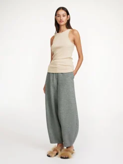 By Malene Birger Trousers^Carlien Wool Trousers Grey Melange