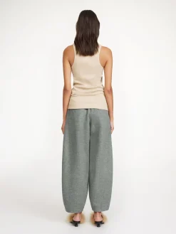 By Malene Birger Trousers^Carlien Wool Trousers Grey Melange