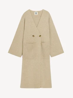 By Malene Birger Knitwear^Carlyn Stretch-wool Cardigan Twill Beige